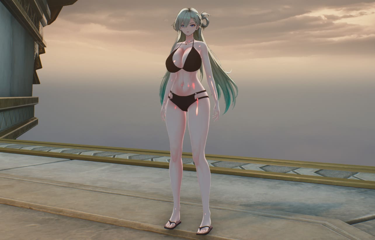 琳奈 网眼泳衣