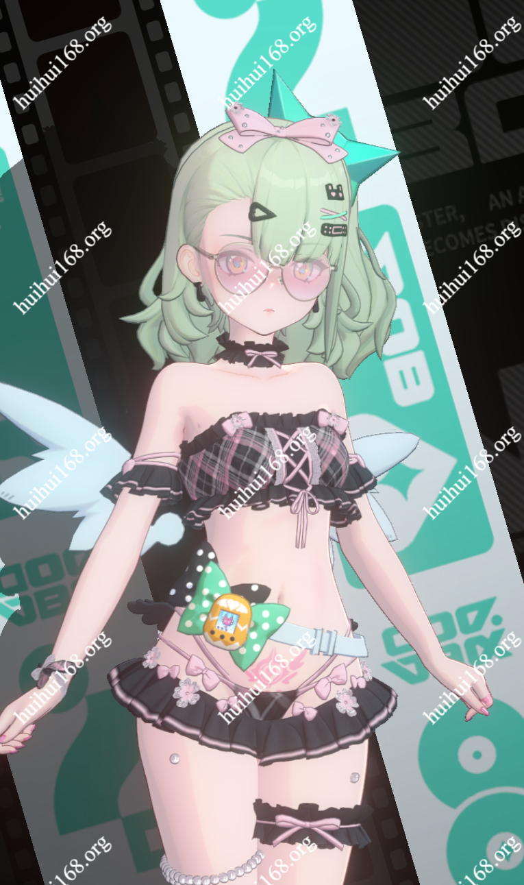 千夏  荷叶边泳衣